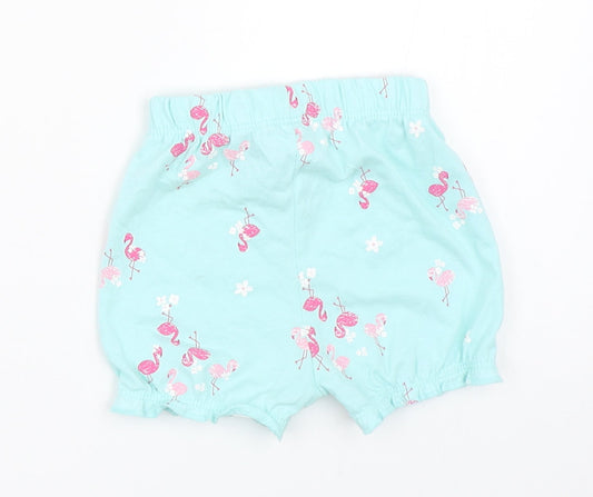 George Girls Blue Cropped Trousers Size 3-6 Months