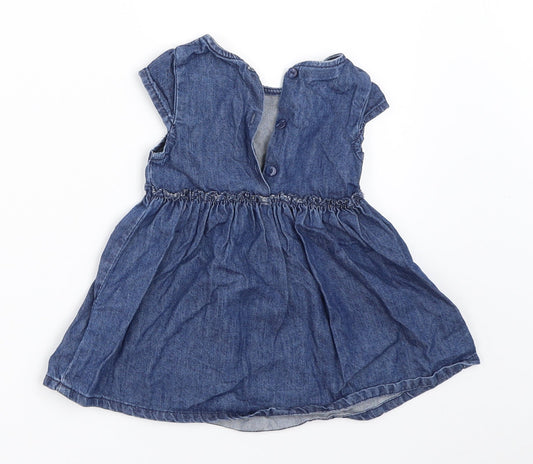 NEXT Girls Blue Denim Fit & Flare Size 3-6 Months