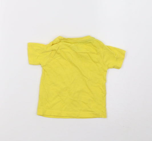 Peacocks Boys Yellow Basic T-Shirt Size 0-3 Months