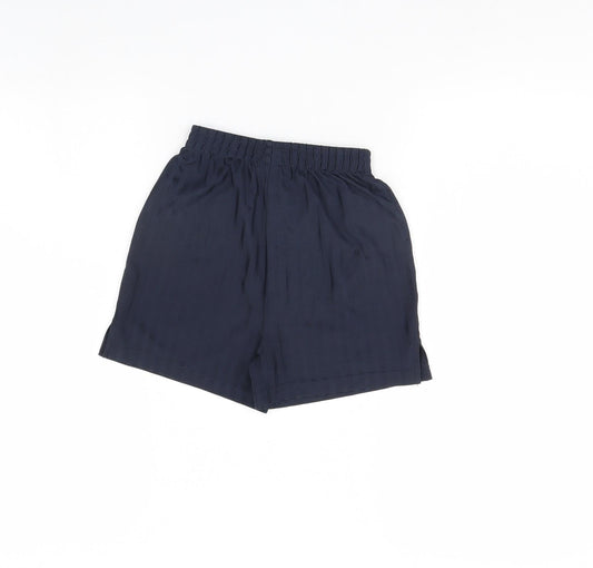 TU Boys Blue Striped Sweat Shorts Size 6 Years