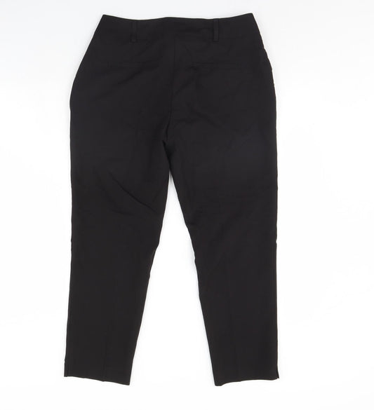 Womens UK Size 12 Dorothy Perkins Regular Fit Dress Pants Black Trousers