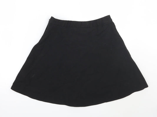 Marks and Spencer Girls Black A-Line Skirt Size 14 Years