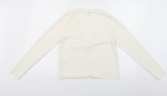 Womens UK Size M Divided Beige Cardigan Jumper