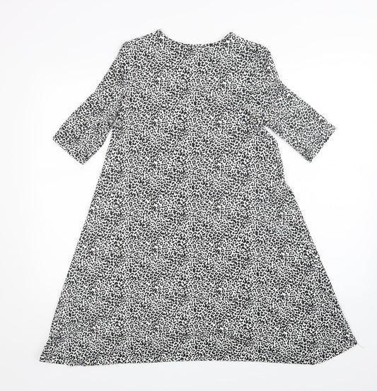 Papaya Womens Multicoloured Animal Print A-Line Size 8