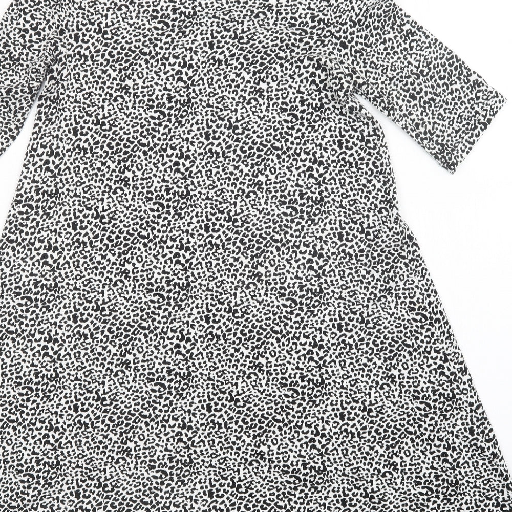 Papaya Womens Multicoloured Animal Print A-Line Size 8