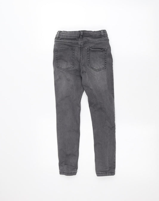 Denim & Co. Girls Grey Skinny Jeans Size 6-7 Years