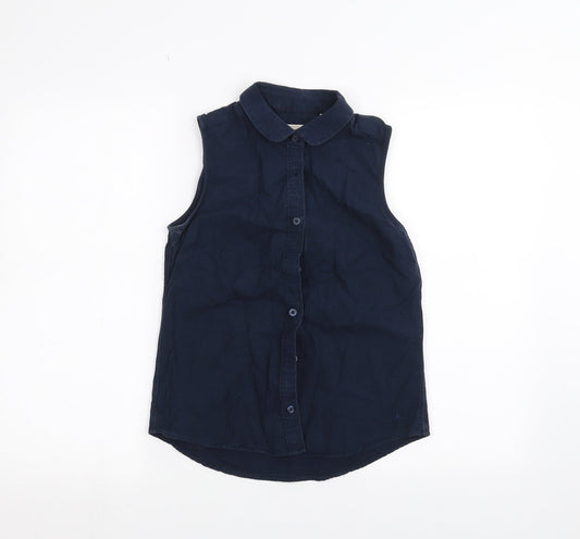 Jack Wills Boys Blue Basic Button-Up Size 4 Years