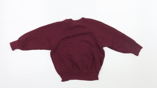Russell Girls Purple Pullover Sweatshirt Size 3-4 Years