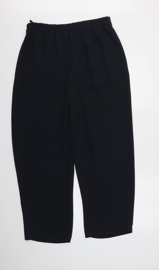 Sixth Sense Womens Blue Trousers Size 16 L28 in - Elastic Waist Band