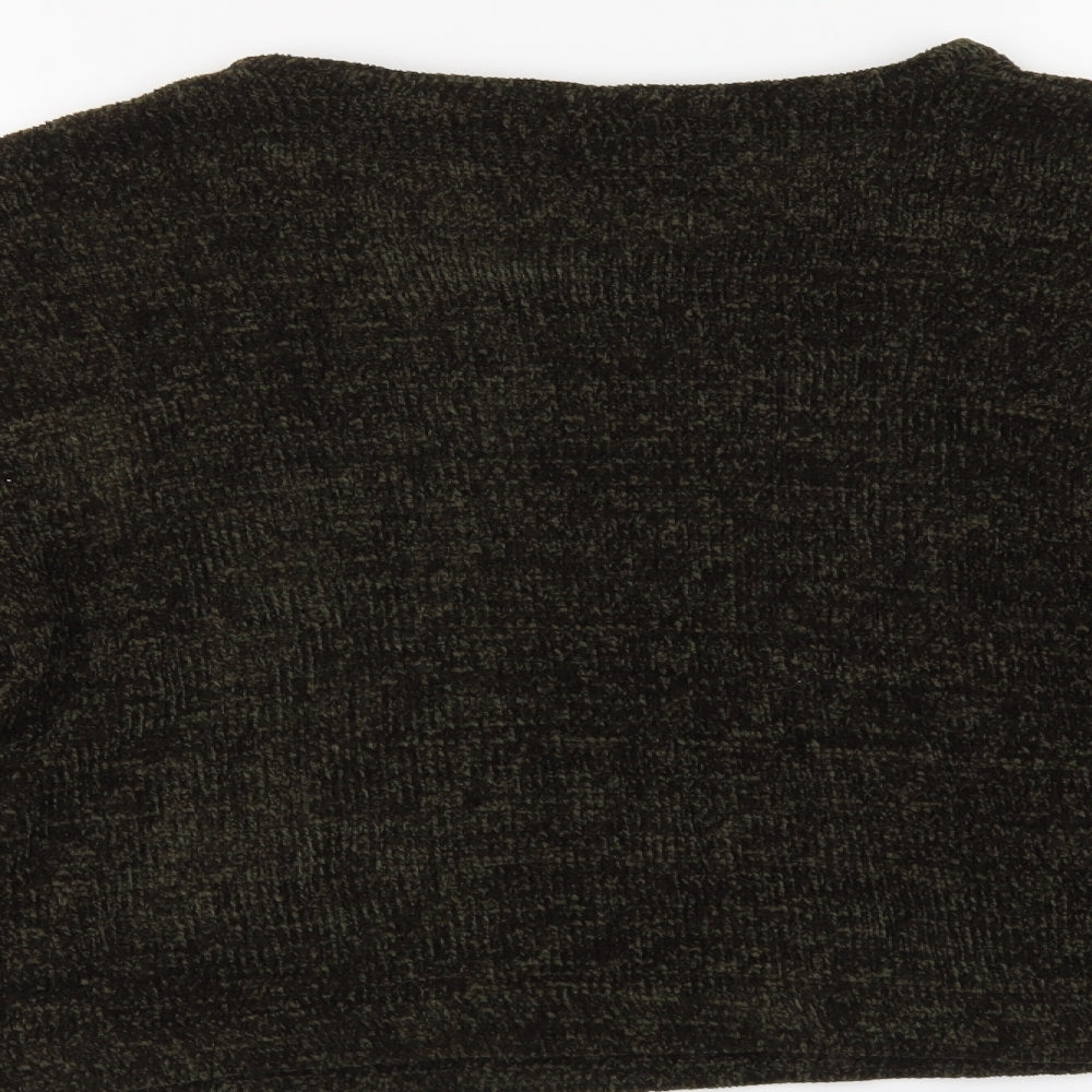 Womens UK Size M New Look Green Pullover Jumper