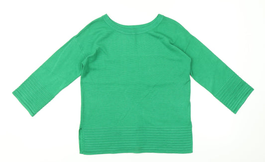 Womens UK Size 8 South Green Pullover Jumper