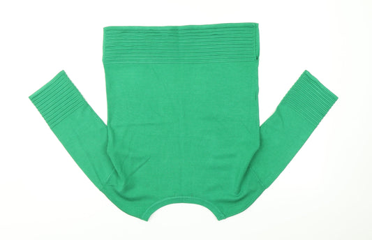 Womens UK Size 8 South Green Pullover Jumper