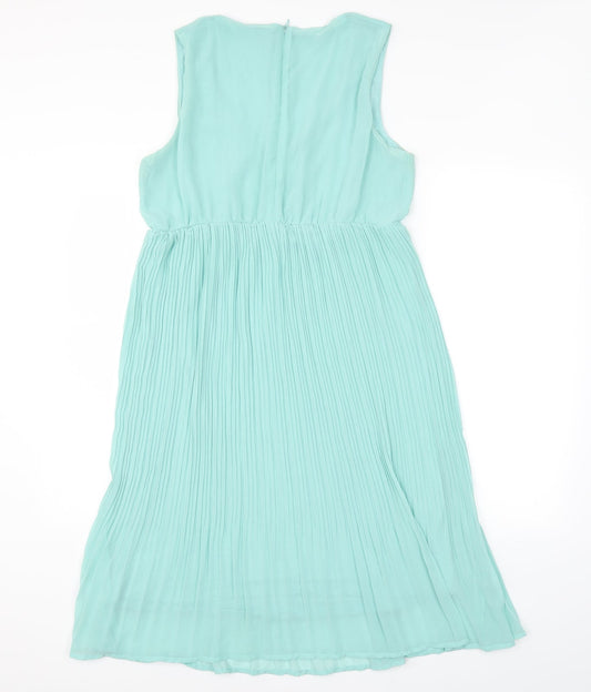 Mamalicious Womens Green A-Line Size L