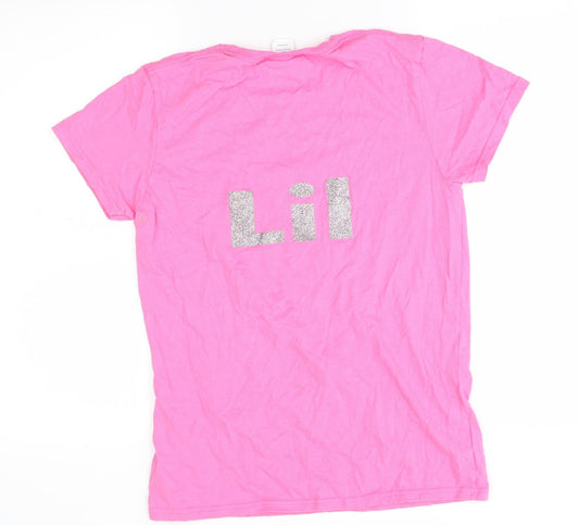 Gildan Womens Pink Basic T-Shirt Size M