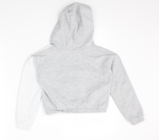 Primark Girls Grey Pullover Hoodie Size 7-8 Years - always be kind