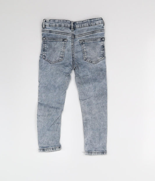 Matalan Girls Blue Denim Straight Jeans Size 6 Years
