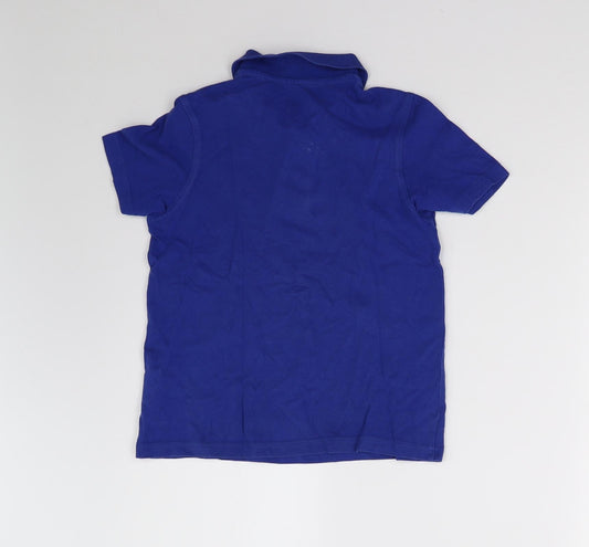 George Boys Blue Basic Polo Size 7-8 Years