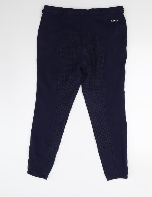 Horze Womens Blue Trousers Size 20 L26 in - Jodhpurs