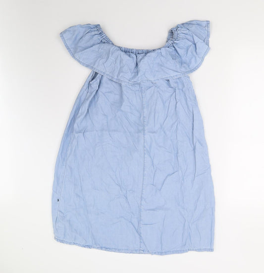 George Womens Blue Basic Blouse Size 12