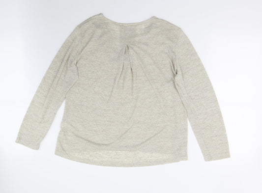 TCO Womens Beige Knit Pullover Jumper Size 2XL