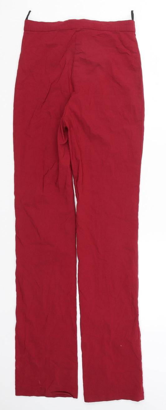 Alia Womens Red Trousers Size 8 L31 in