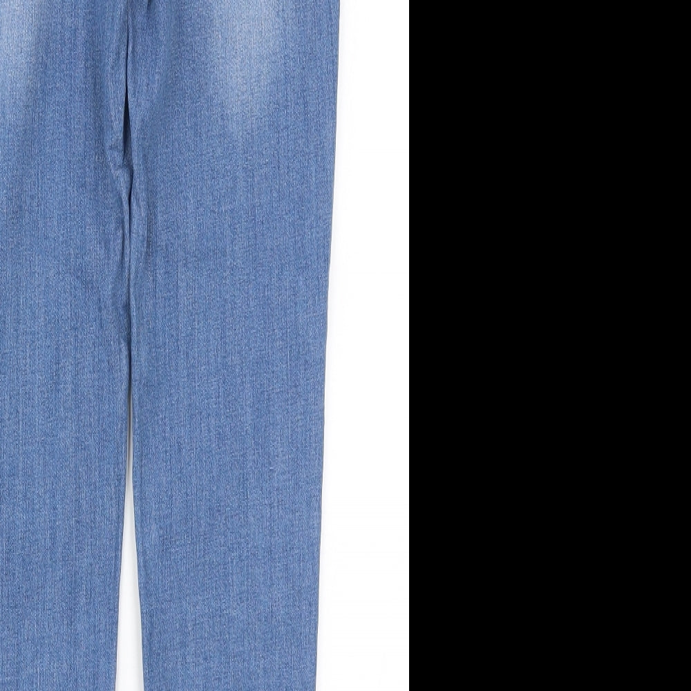 Find Womens Blue Denim Tapered Jeans Size 28 in L28.5 in