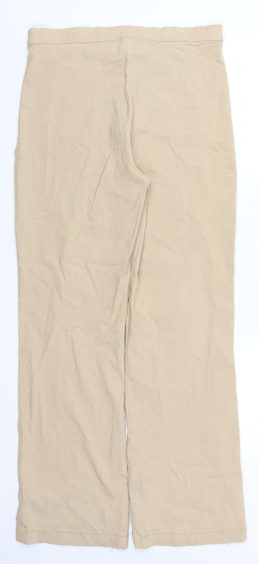 Kirtay Womens Beige Trousers Size 12 L28.5 in
