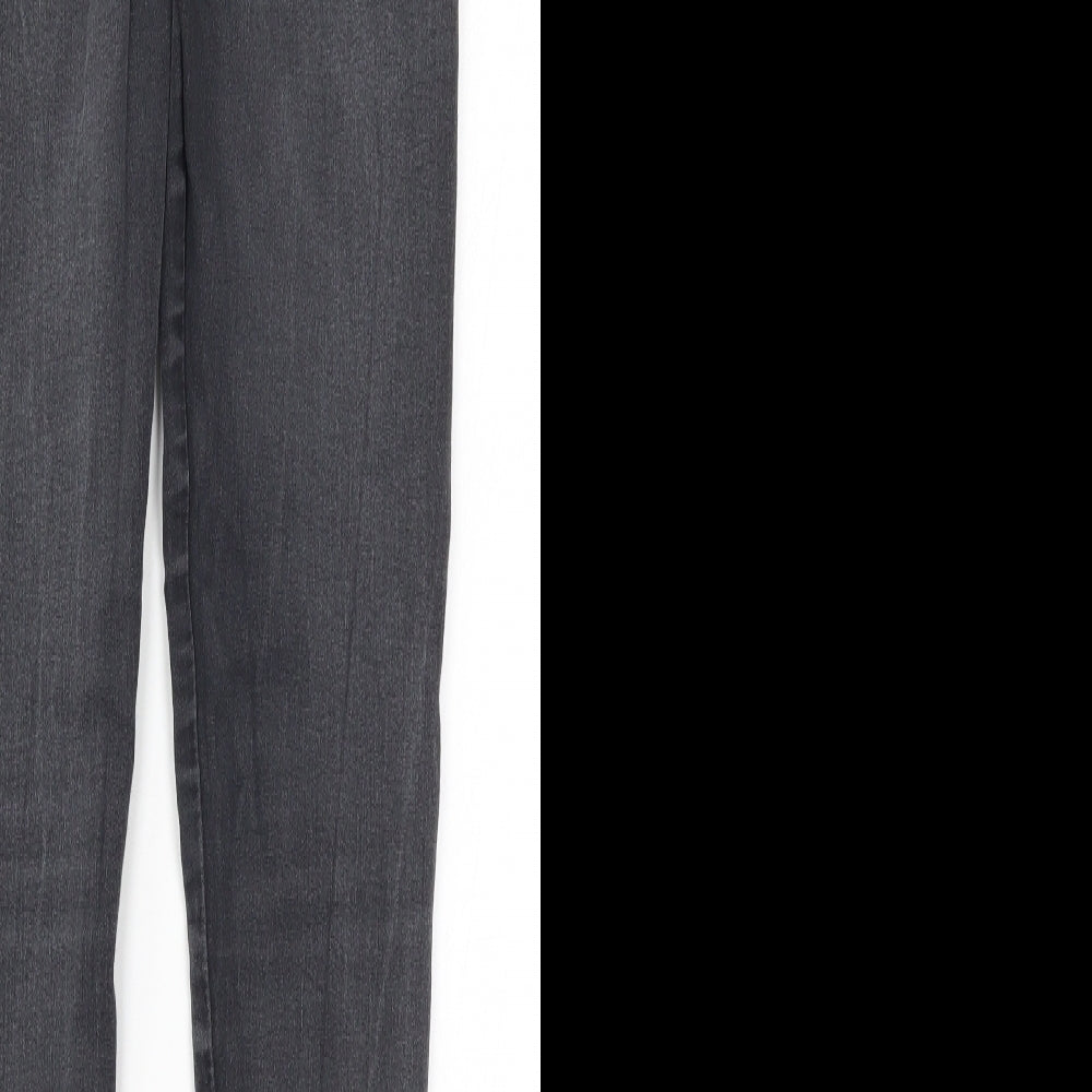 Missguided Womens Grey Denim Skinny Jeans Size 10 L31 in