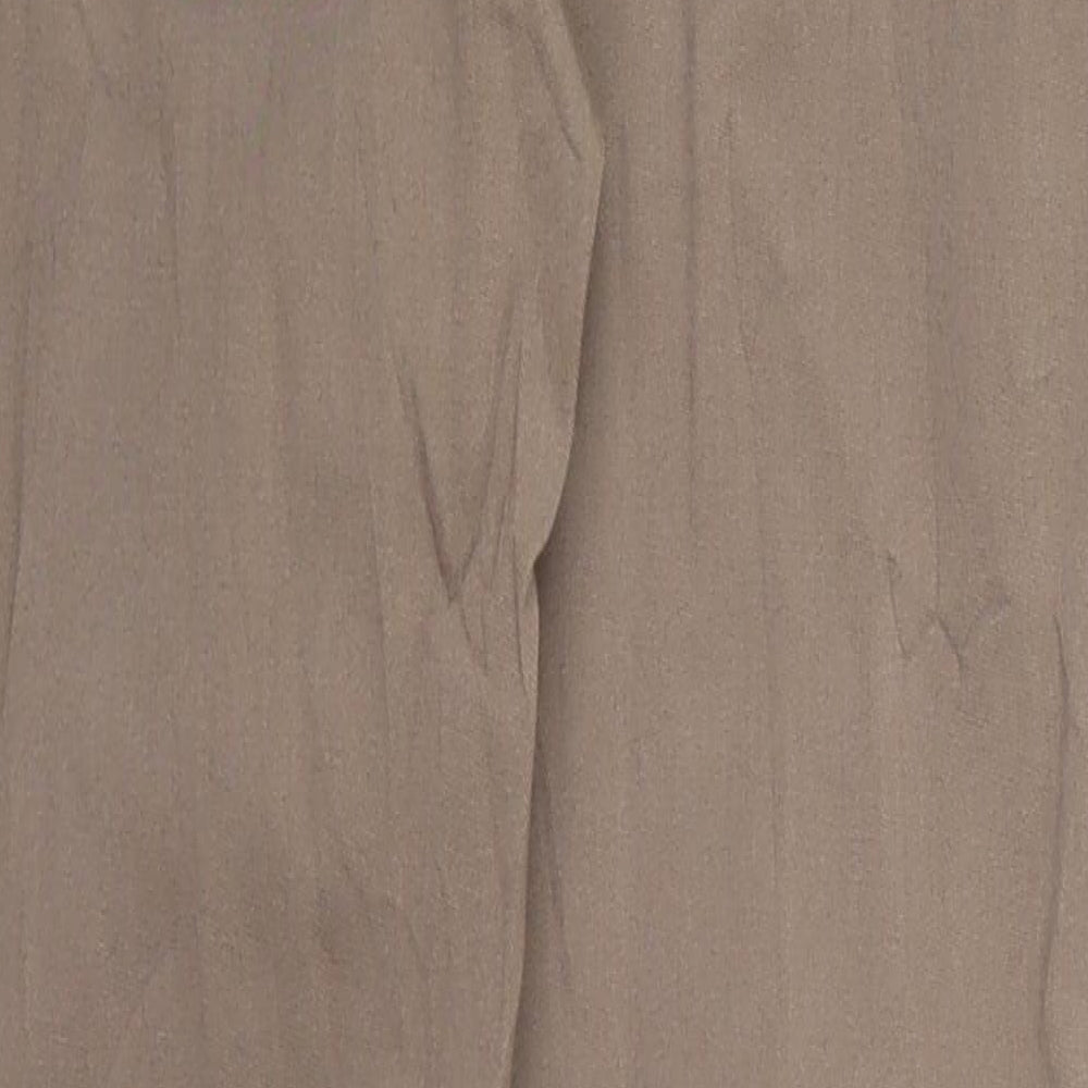 Womens UK Size 27 in Preworn Regular Fit Brown Trousers