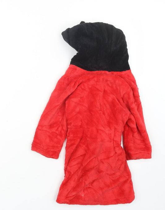 George Boys Red Geometric Babydoll Robe Size 18-24 Months
