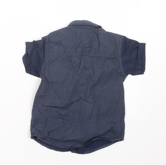 Rebel Boys Blue Basic Button-Up Size 2-3 Years