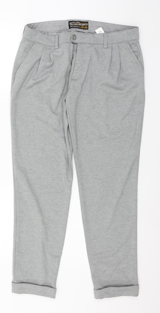 Mens UK Size 36 in alcott Regular Fit Grey Trousers
