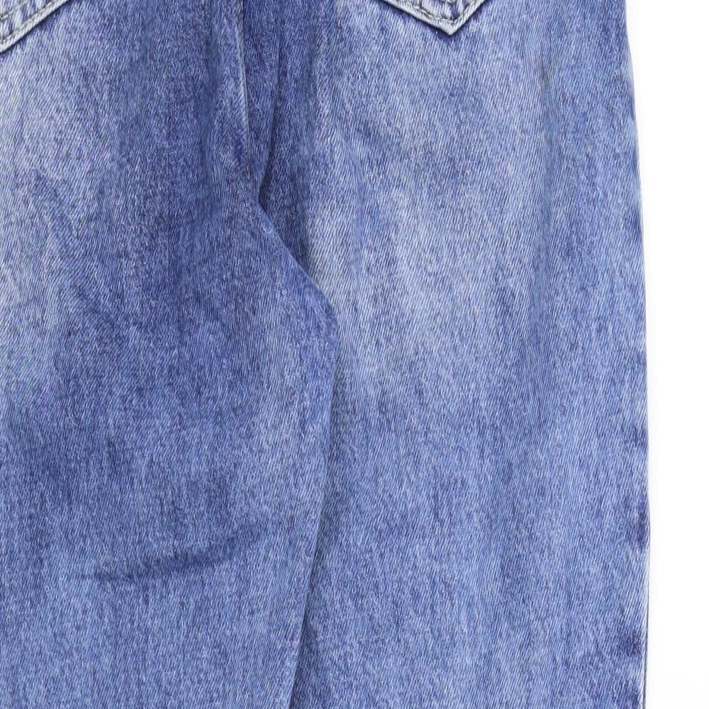 Boohoo Womens Blue Straight Jeans Size 10 L25 in
