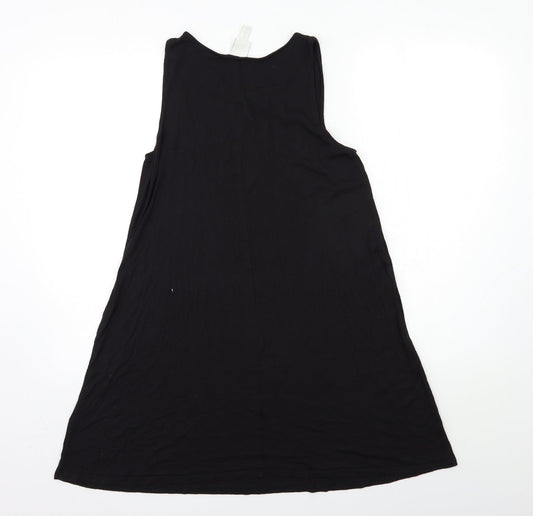 Womens UK Size XS H&M Black Basic Tank