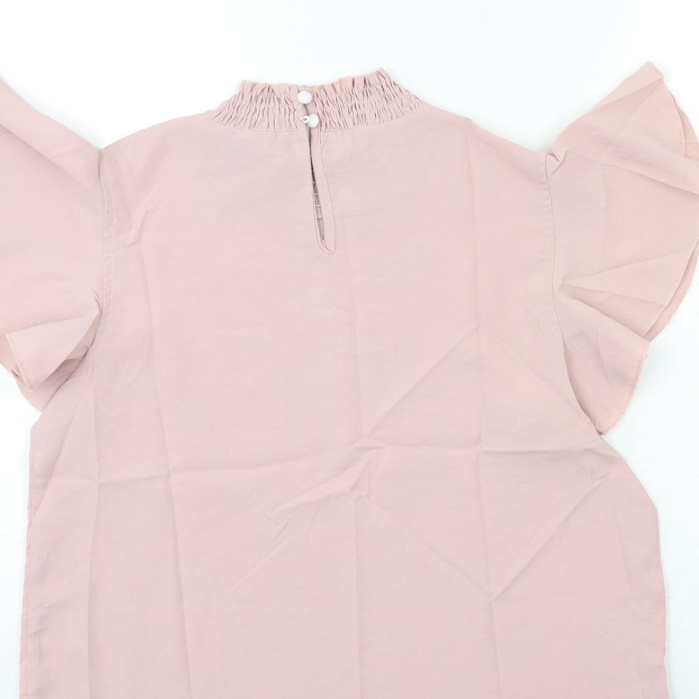 Womens UK Size M SheIn Pink Basic Blouse