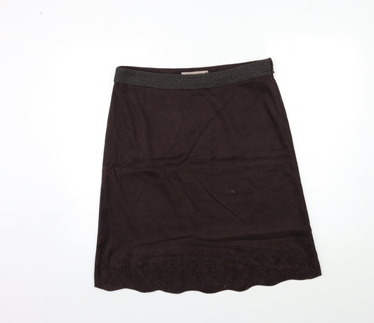 NEXT Womens Brown A-Line Skirt Size 14