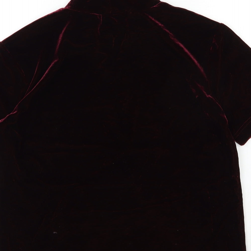 Jessica Womens Red Basic T-Shirt Size S
