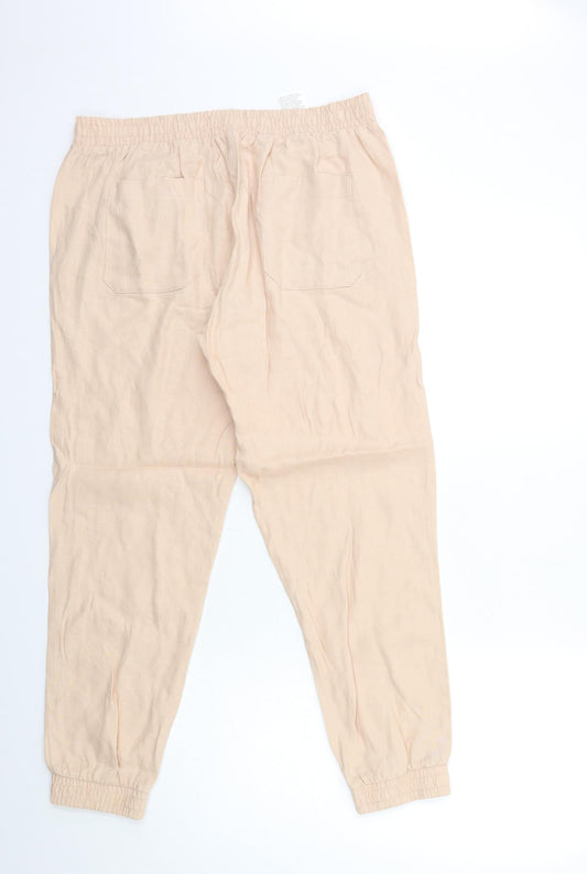 Preworn Womens Pink Trousers Size 12 L28 in