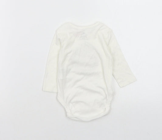 H&M Baby White Babygrow One-Piece Size 0-3 Months