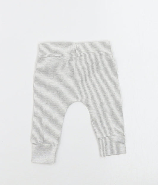 Asda George Girls Multicoloured Striped Jogger Trousers Size 0-3 Months
