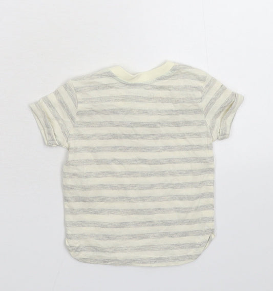 Primark Baby Grey Striped Basic T-Shirt Size 3-6 Months