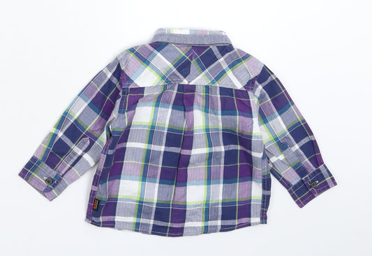 Debenhams Boys Multicoloured Check Basic Button-Up Size 6-9 Months
