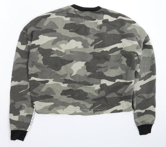 New Look Girls Multicoloured Camouflage Pullover Sweatshirt Size 14-15 Years