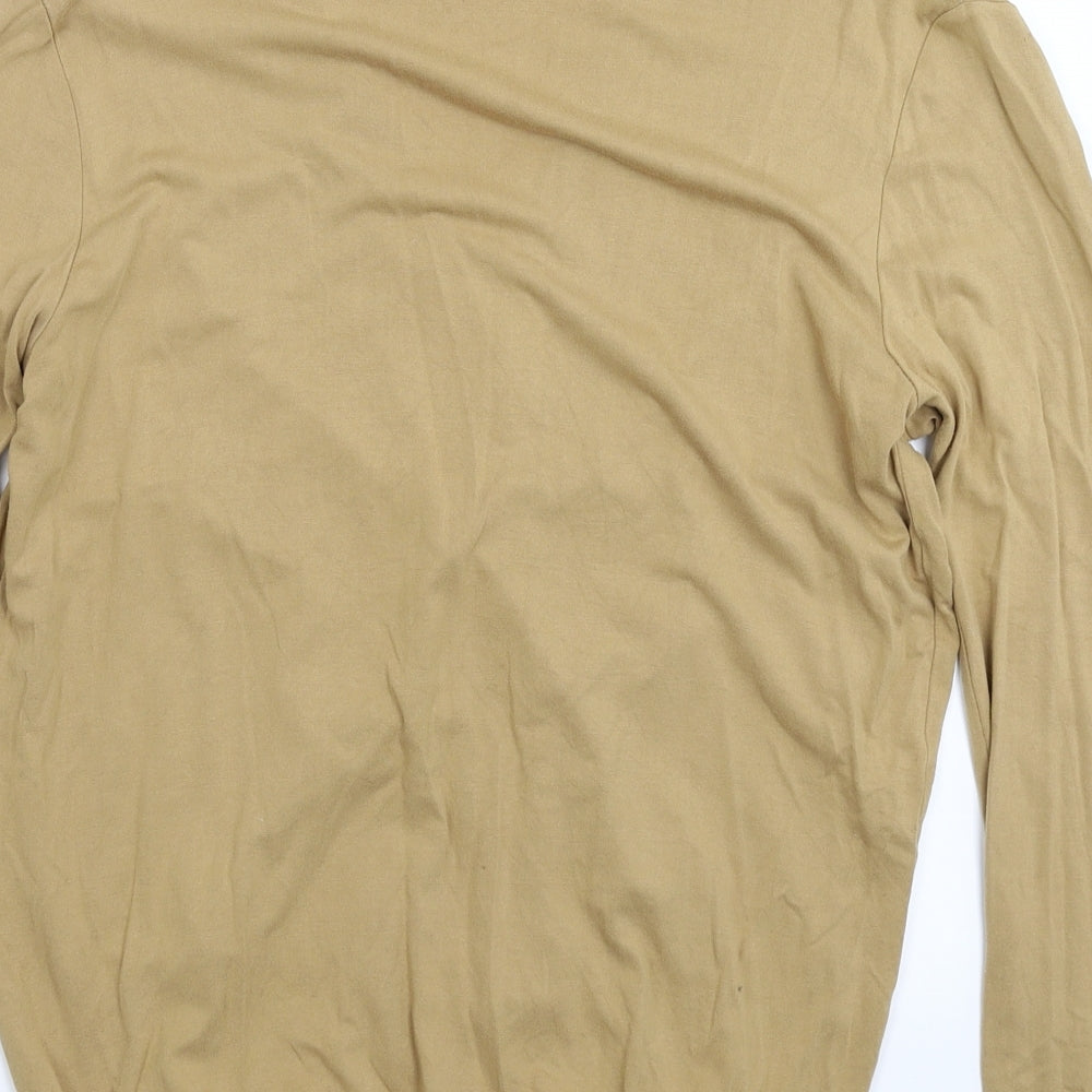 Womens UK Size 12 Dolls Beige Basic T-Shirt