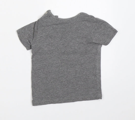 George Boys Grey Basic T-Shirt Size 6-9 Months