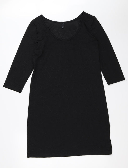 Additional front view of b.young women’s black mini, size L