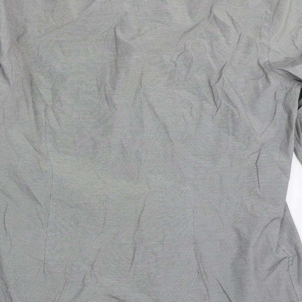 Roberto Mens Grey Button-Up Size 16.5