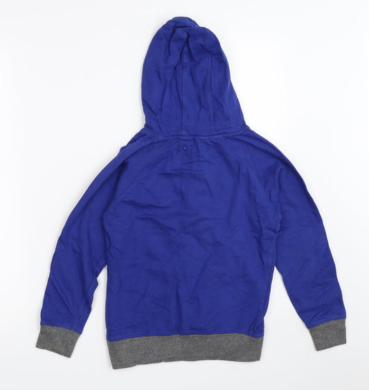 URB65 Boys Blue Pullover Hoodie Size 8-9 Years