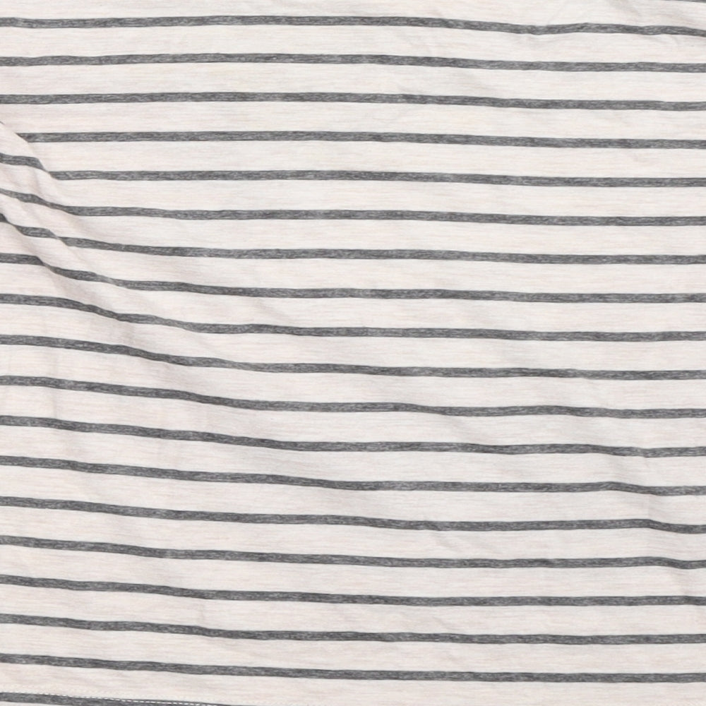 F&F Girls Pink Striped Basic T-Shirt Size 9-10 Years
