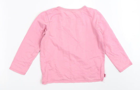 NEXT Girls Pink Pullover Sweatshirt Size 8 Years